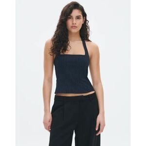 Glassons Pinstripe Tailored Halter Top NWT